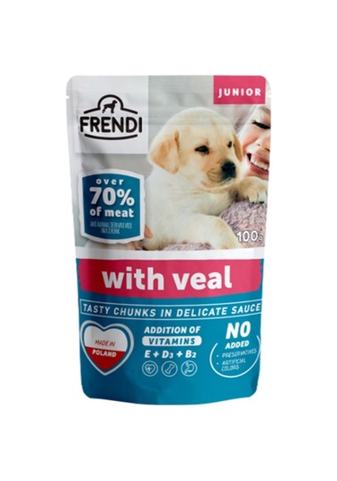 Frendi Dana Etli Yavru Köpek Yaş Mama 100 G