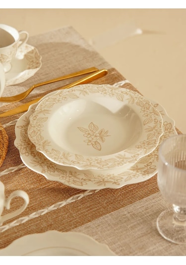 Sl Home 2 Adet Servis Tabağı Seti, Çap 27,5 Cm, Porselen 304763365 Beyaz