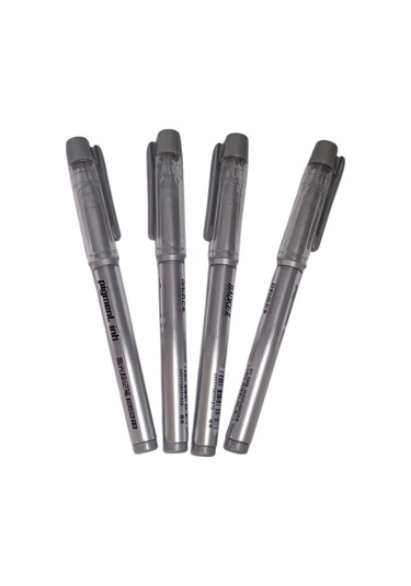 Linea Gümüş Renk Roller Davetiye Kalemi 4 Adet Gümüş