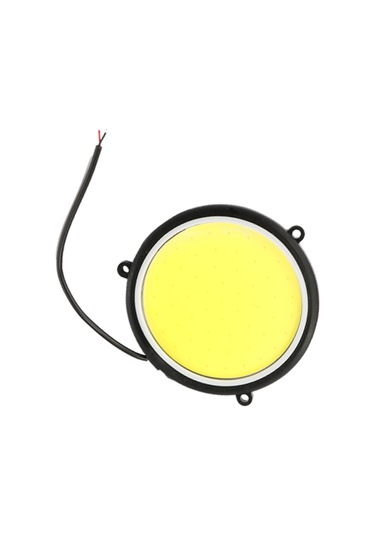 Shineyee 12v 90mm Esnek Dairesel Araç Gündüz Çalışma Lambası Beyaz Led, Ip67 Su Geçirmez, Cob Teknoloji, 2 Adet Drl