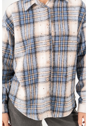 Kız Çocuk Yumuşak Dokulu Kareli Oduncu Gömlek 3172 Pembe