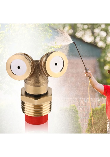 Kosona 2 Adet Bakır Çift Ağızlı Buharlayıcı: Tarım, Bahçe Sulama Ve Soğutma İçin Dayanıklı, Kolay Kurulumlu Nozzle