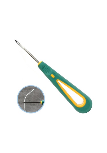 Vkemall Lastik Saplı Delme-nakış İçin El İşçiliği Ayakkabı Tamiri Ve Yapımı Araçları Silikon Bandlı, Kanca Ve Delici Uçlu