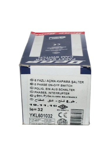 OPAŞ 6X32A 0-1 Aç-Kapa Kilitli Şalter