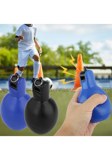 Homyl 2 Parça El Sıkma Düdük Antrenörler Siyah-ve-mavi Siyah Ve Mavi