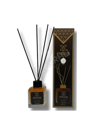 4 Adet Kanzuk Reed Diffuser Mango Bambu Çubuk 100 Ml Diğer