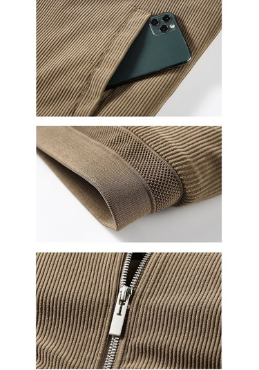 Erkek Kalınlaştırılmış Pamuk Dolgulu Ceket, Sonbahar Ve Kış Stili, Düz Renk, Rahat Ve Sıcak Erkek Pamuk Dolgulu Ceket Yeşil