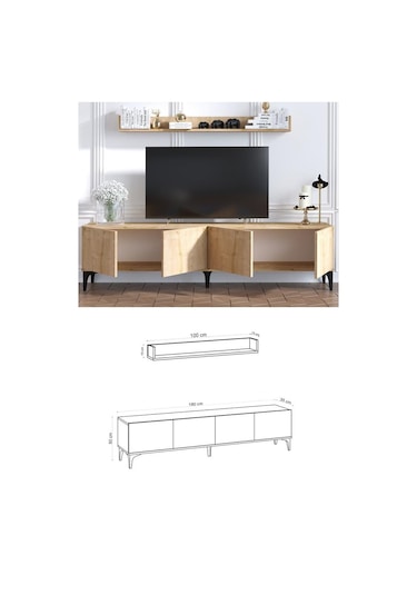 Decormet Primo Tv Ünitesi Safir Meşe- Dec-20068 Diğer