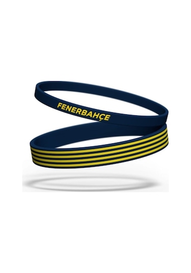 Fenerbahçe Lisanslı Established 1907 Fb Şal Atkı Kupa Ve Bileklik Set Hediyelik Kutulu Sarı - Lacivert