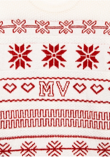 Mavi - Yılbaşı Temalı Ekru Kazak 1710804-70057 Ekru