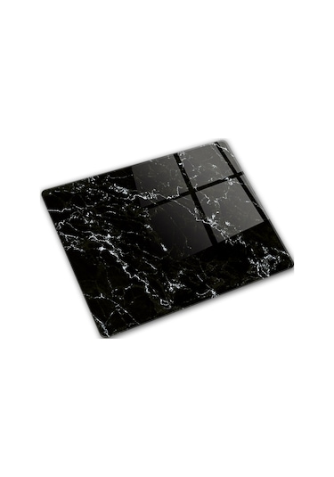Decorita Cam Kesme Tahtası | Siyah Mermer Görünümlü | 29cm x 34cm