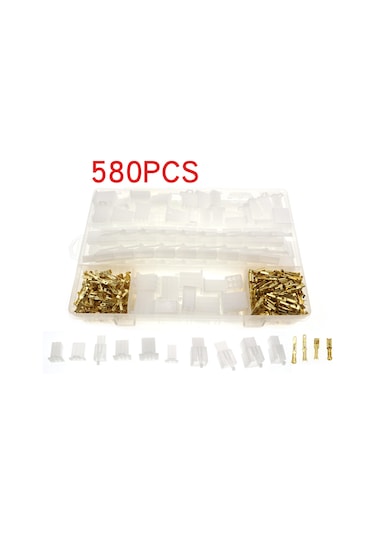Kosona 580 Adet 2.8mm 2/3/4/6/9 Pin Elektrikli Kablolu Bağlayıcı Terminal Seti - Otomobil Motosiklet İçin Kutulu