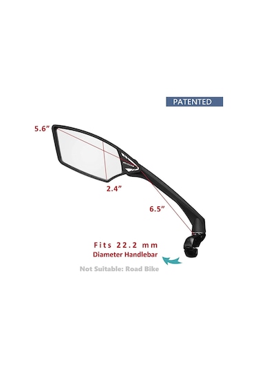 Meachow Me-006bl Bisiklet Aynası Mavi Lens 200814 Sol