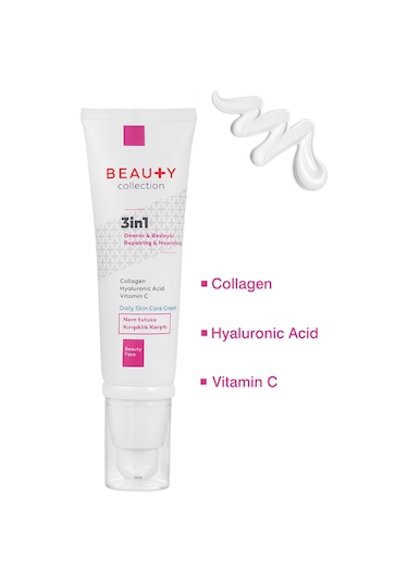 Beauty Collection 3 in 1   Nemlendirici Cilt Bakım Kremi 50 ML
