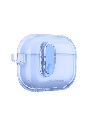 Airpods Pro 2 Kılıf Amazingthing Magnetik Kilit Tasarımlı Minimal Serisi Kılıf Mavi