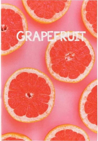 Grapefruit Temalı Çizgisiz Defter Pembe