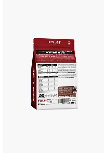 Fellas Whey Protein Tozu Doypack - Çikolata Aromalı 525 G Çikolata