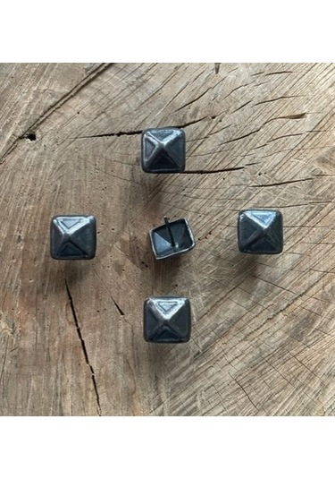 KARE KABARA RAPTİYE KOLTUK KAPI ÇİVİSİ OKSİT SİYAH RENK 20MM 100A