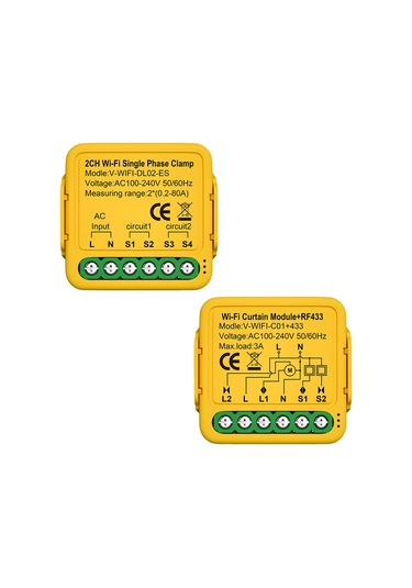 Tuya Wifi Akıllı Ev Enerji Monitörü 2.4ghz Akıllı Enerji S6907-2