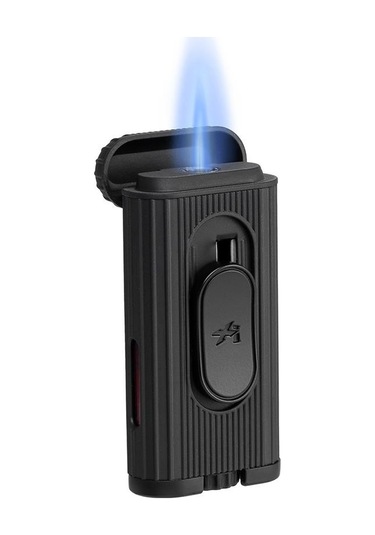 Xikar Hedron Mat Siyah Tek Torch Puro Çakmağı