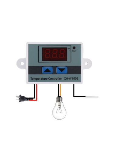Xh-w3001 Dijital Lcd Ekran Sıcaklık Kontrol Cihazı Mikrobilgisayar Termal Regülatör Termokupl Termostat /