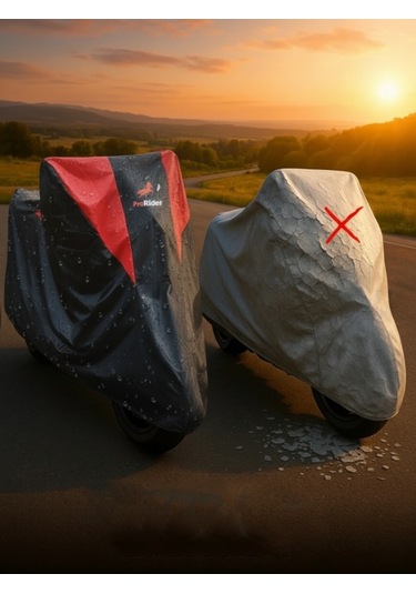 Motosiklet Brandası Lüx Premium Paraşüt Kumaşı Kalın Uzun Ömürlü Motor Branda Xxl Beden