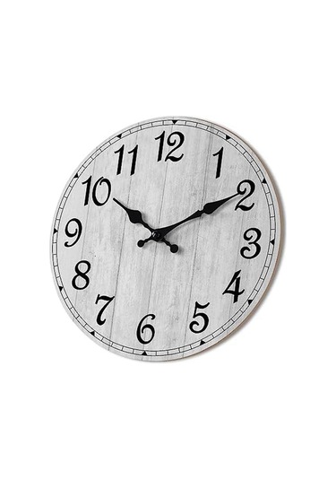 Sessiz Duvar Saatleri, Mutfak Banyo Dekoratif Vintage Rustik Ahşap Saatler Fmy Diğer