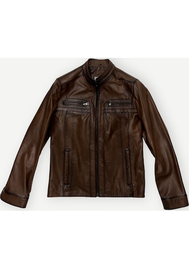 Always Leather Usta İşi Özel Dikim %100 Hakiki Deri 1803340027 Kahverengi