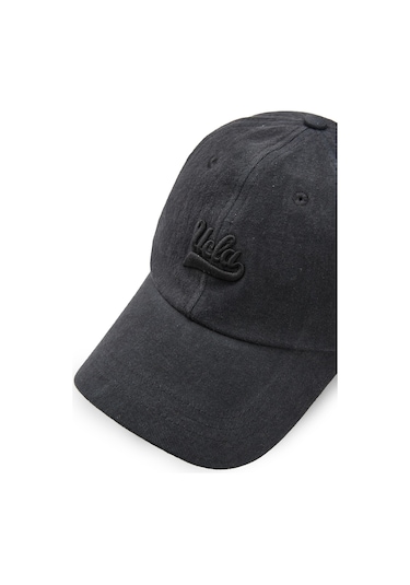 Ucla Fortuno Siyah Baseball Cap Nakışlı - Unisex Şapka Siyah