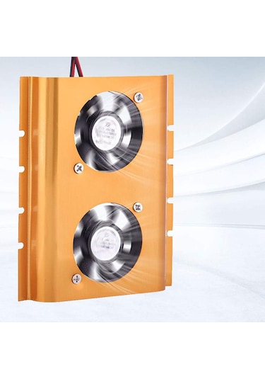 3,5" Hdd Sabit Disk Soğutucu Çift Fanlı Masa Üstü Bilgisayarlar İçin Gold