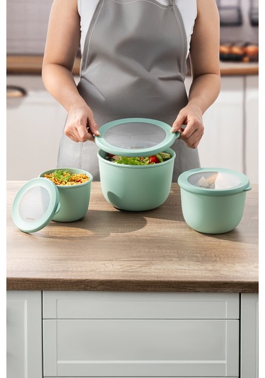 Emsan Lora 3'lü Saklama Kabı Haki Haki