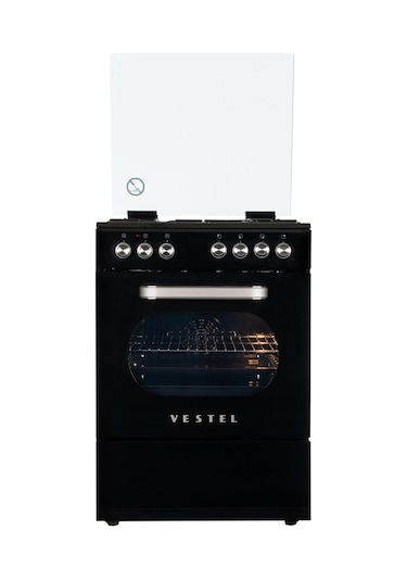 Vestel SF 8400 Retro 66 LT Ocaklı Solo Fırın Siyah
