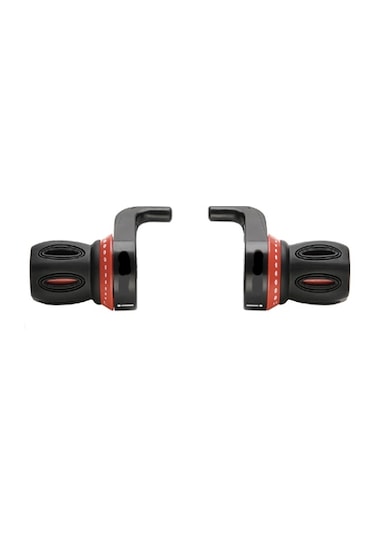 Bisiklet Elcik Vites Kolu Sağ-Sol Takım - Tel Dahil - Kırmızı - Siyah