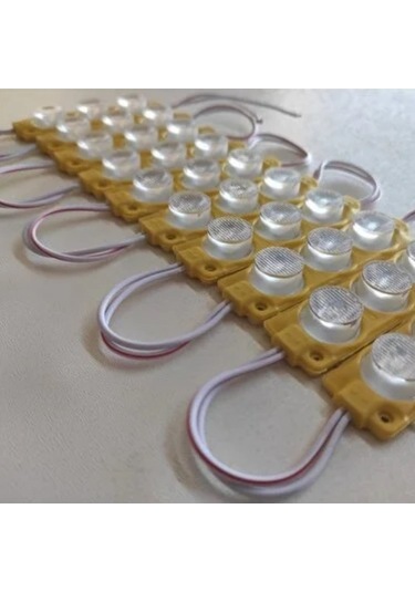 Camlı Soft Parmak Led Lamba Seti 10lu Su Geçirmez Bantlı Kesilebilir Amber Turuncu 12v Br0409927 1 Adet