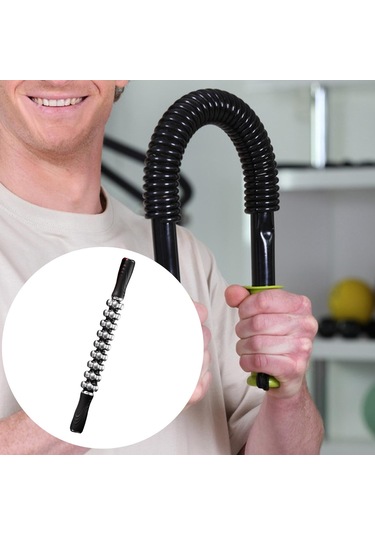 Suntek Masaj Silindiri Manuel Kas Aleti Sırt, Baldır, Bacak Siyah