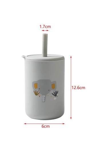 Dolıty Eğitim Kupası 150ml Kırılmaz Bebek İçme Fil