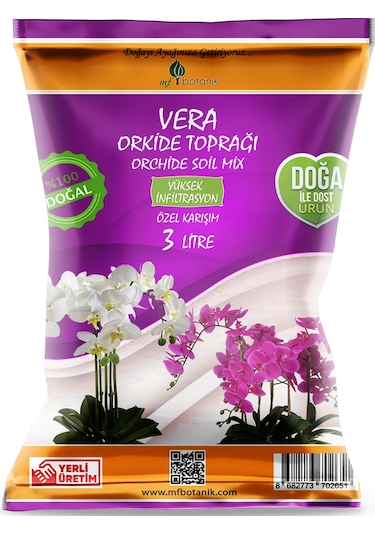 Orkide Toprağı 3 Litre Orkide Çiçeklendirme Toprağı