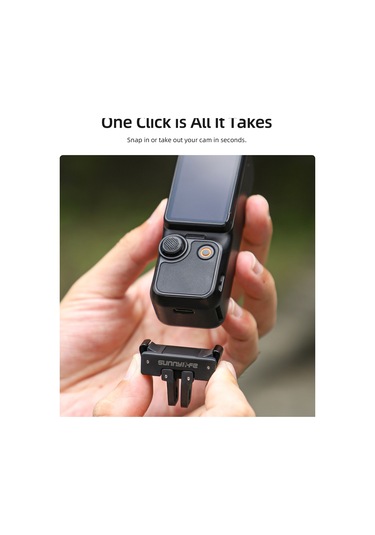 Geeksen Op3-ad824 Sunnylife Osmo Pocket 3 Hızlı Çıkarma Adaptörü Katlanabilir Hızlı Çıkarma Plakas