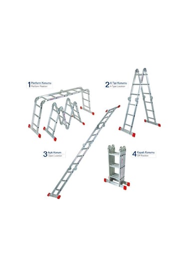 Akrobat Merdiven 4x4 - 4.70 cm