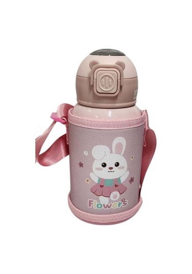 Akıllıelma-taros Cute Pembe Animals Çelik Matara 500 Ml Pembe