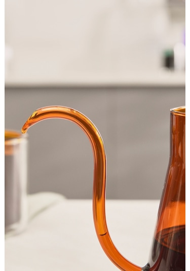 Karaca Martina Borosilikat Cam Coffe Kettle Orange 600 ml
