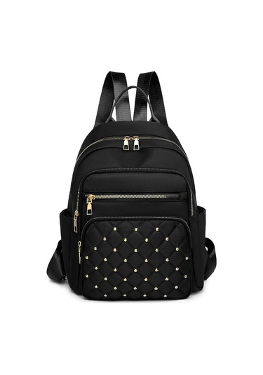 Myinkai Elmas Onay İşlemeli İplik Perçinli Sırt Çantası Kadın Diğer