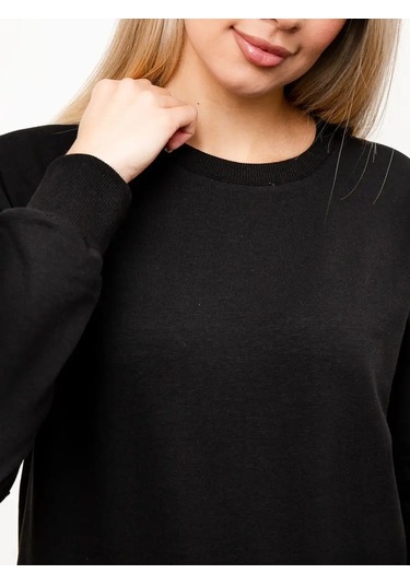 Berkut-ol Sweatshirt Basit Kapüşon Süetli 98755515 Siyah