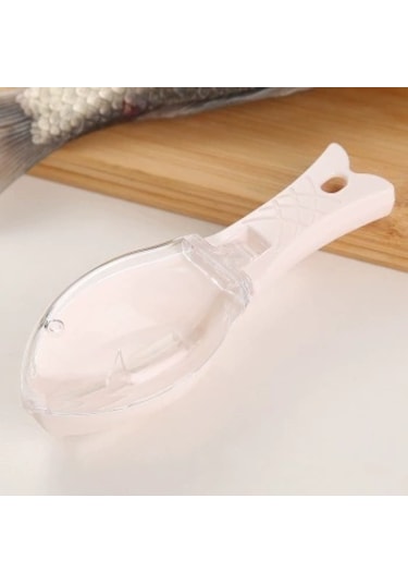 Plastik Balık Pulu Temizleyici Kazıyıcı Pratik Mutfak Aleti Beyaz