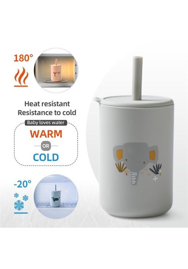 Dolıty Eğitim Kupası 150ml Kırılmaz Bebek İçme Fil