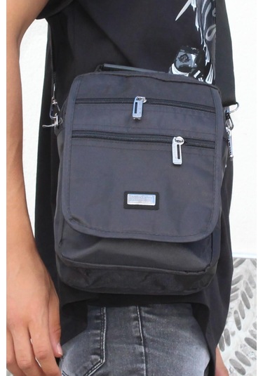Mergenshoes Svn Sv72 Siyah Polyester Kumaş Erkek El Omuz Çantası Siyah