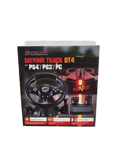 Kontorland Dt4 Ps4/ Ps3/ Pc/ Swıtch/ Androıd Için Tak Çalıştır Direksiyon Seti