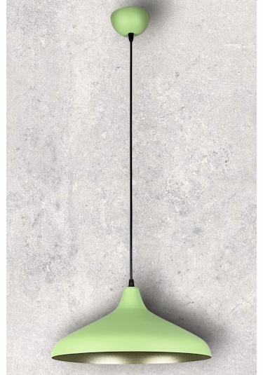 Nil Cafe Yeşil İçi Gold Renk Sarkıt Cafe - Mutfak Tekli Avize Altın - Yeşil