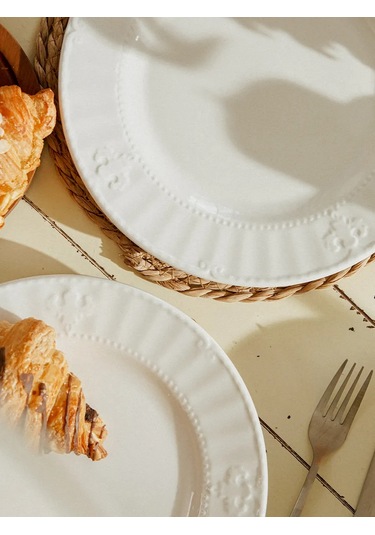 Sl Home 2 Parçalık "vintage" Servis Tabağı Seti D 27 Cm 262390390 Beyaz