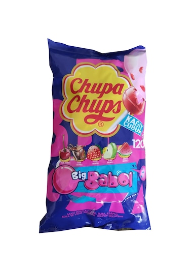 Chupa Chups Sakız Dolgulu Lolipop Şekerleme Poşetli 120 x 12 G